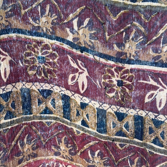 Vintage Patterned Short Sleeve Top - Picture 3 of 6